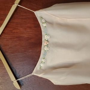 AnnTaylor Pink Silk and Matching Shawl Evening Dress